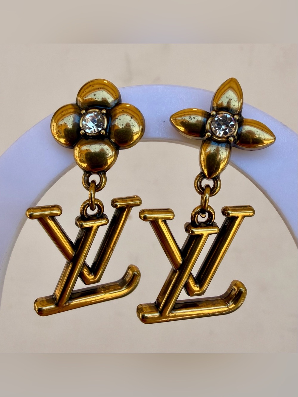 Brushed Gold Earrings